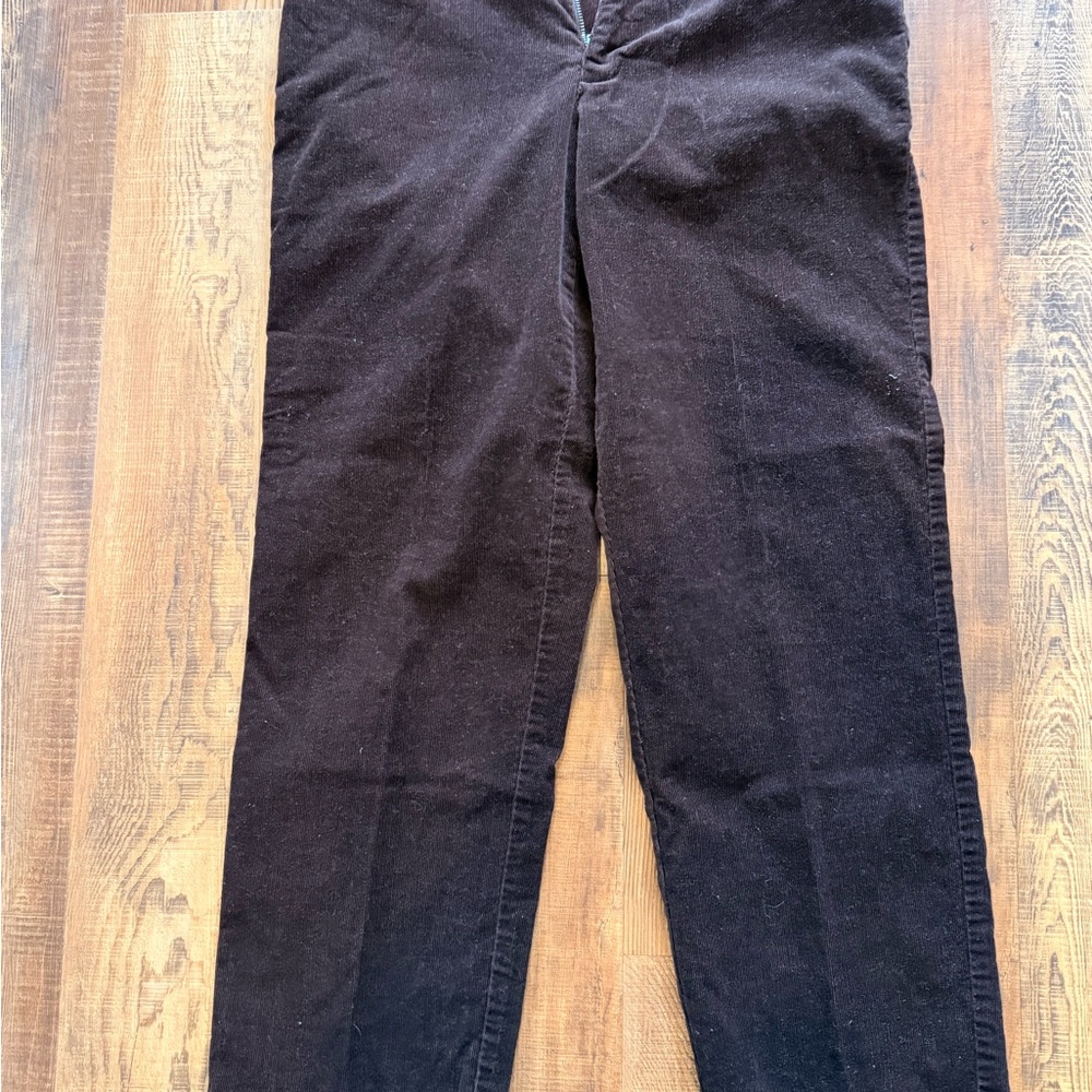Elegant Brown Straight Leg Women's Pants